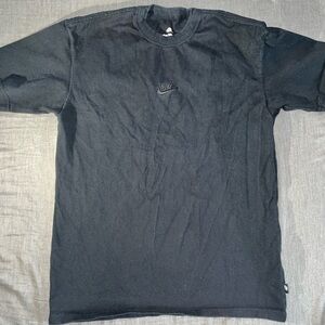 Nike Black Embroidered Loose Fit Tee